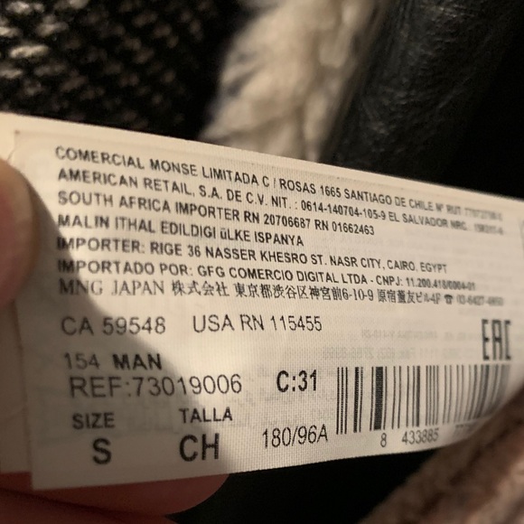 Mango Double-Breasted Sheer Wool Jacket - Picture 13 of 15